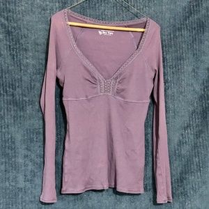 Victoria Secret Long Sleeve Purple Bra Top